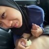 Sepong di mobil Crot Di Muka